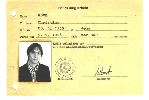 Haftentlassungsschein